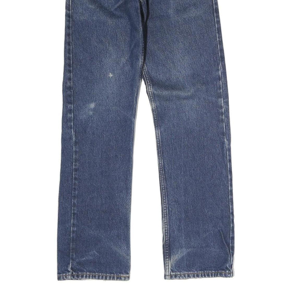 LEVI'S 505 Mens Jeans Blue Slim Straight Denim Medium W28 L31 Classic Style