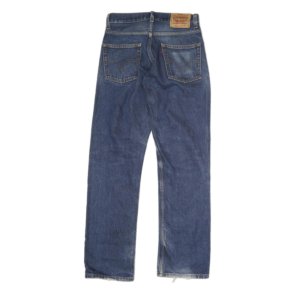 LEVI'S 505 Mens Jeans Blue Slim Straight Denim Medium W28 L31 Classic Style