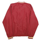 USC TROJANS Mens Red & Yellow V-Neck Sweatshirt L Nylon Pullover