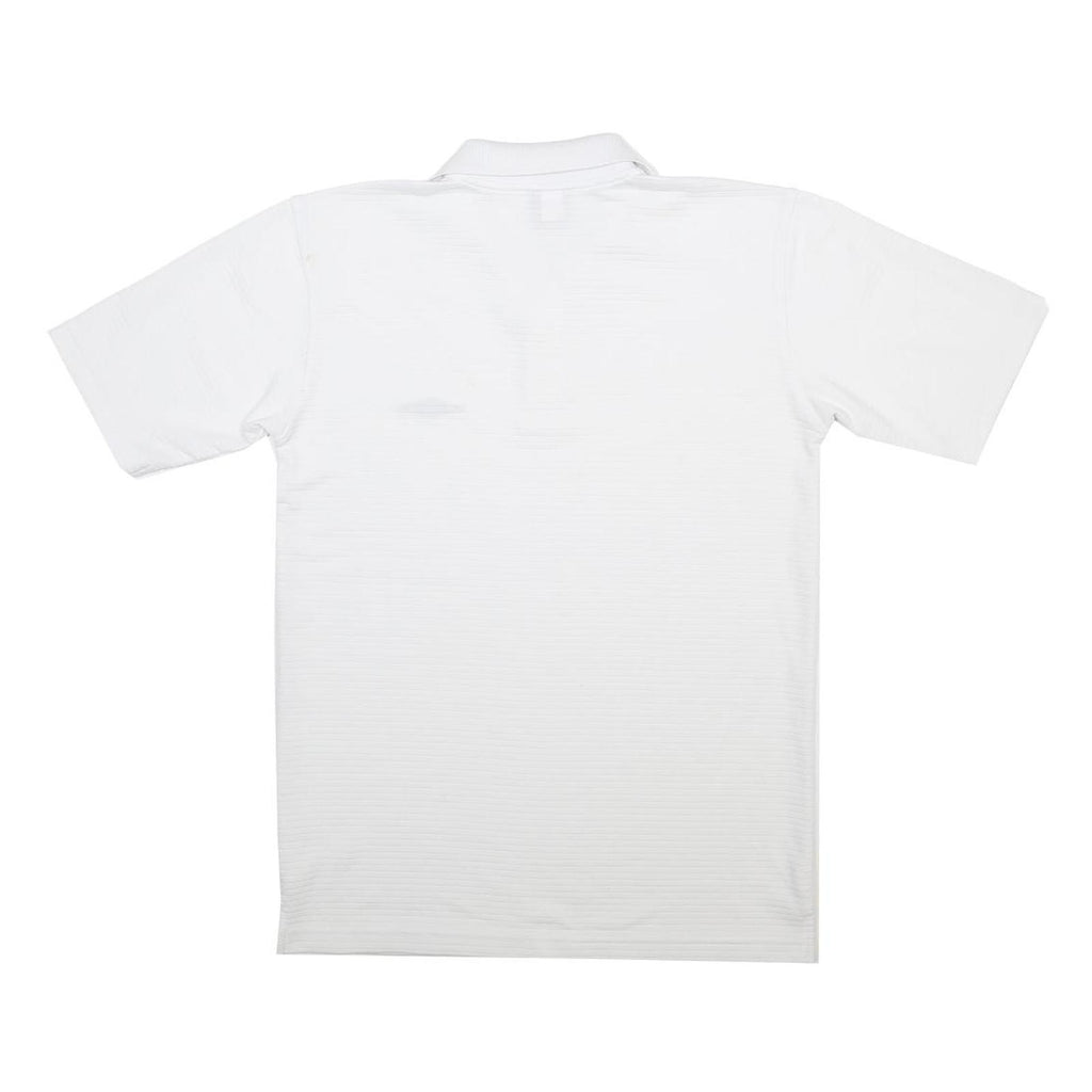 UMBRO Mens White Short Sleeve Plain Polo Shirt S Cotton Blend Casual Sporty
