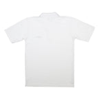UMBRO Mens White Short Sleeve Plain Polo Shirt S Cotton Blend Casual Sporty