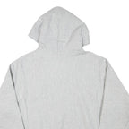 CHAMPION Mens Grey Pullover Hoodie S Classic Script Logo Cotton Blend Casual