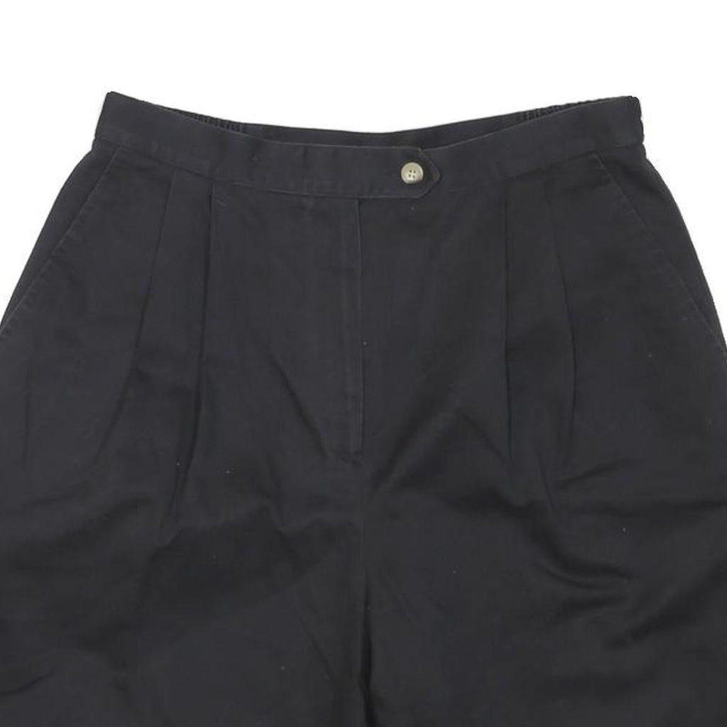 DAVID BROOKS Mens Black Casual Cotton Blend Shorts M W30 Comfortable Summer Wear