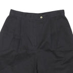 DAVID BROOKS Mens Black Casual Cotton Blend Shorts M W30 Comfortable Summer Wear