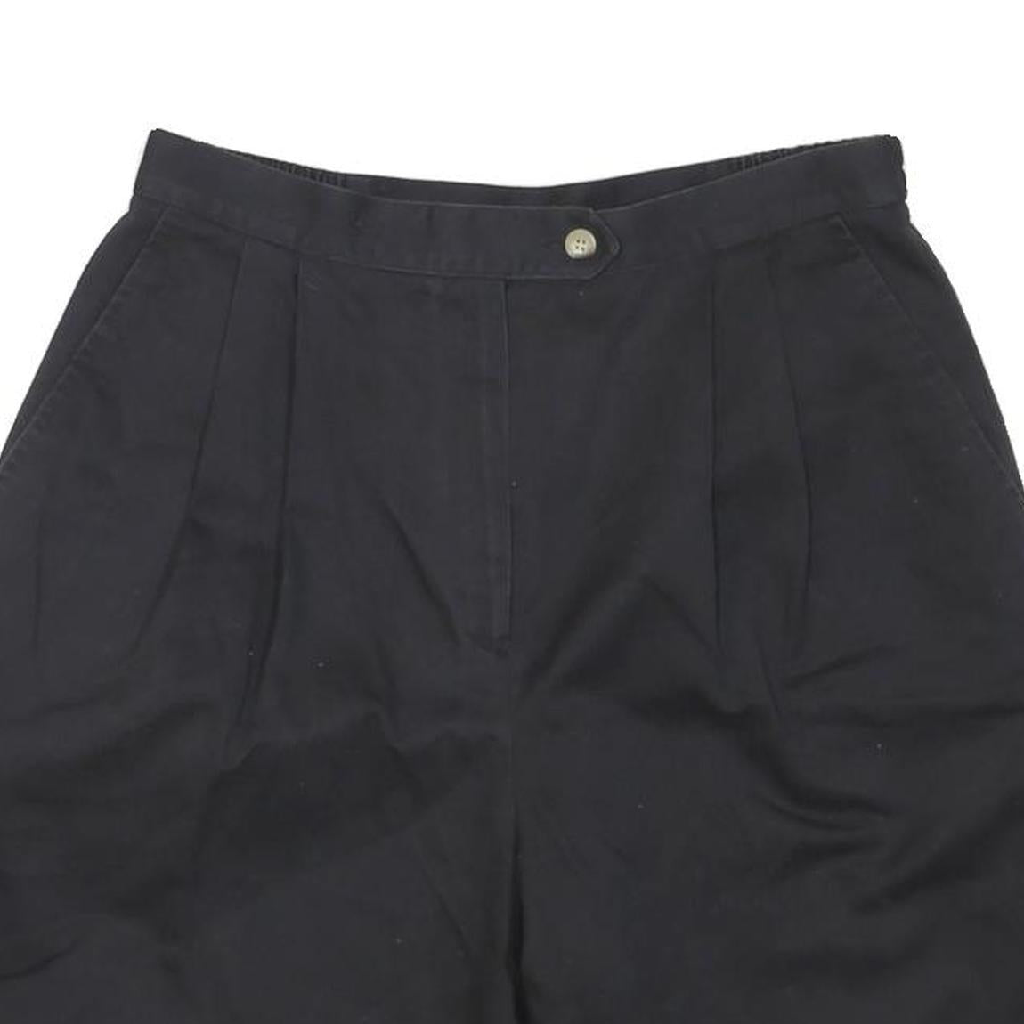 DAVID BROOKS Mens Black Casual Cotton Blend Shorts M W30 Comfortable Summer Wear