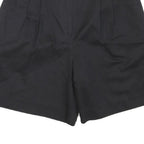 DAVID BROOKS Mens Black Casual Cotton Blend Shorts M W30 Comfortable Summer Wear