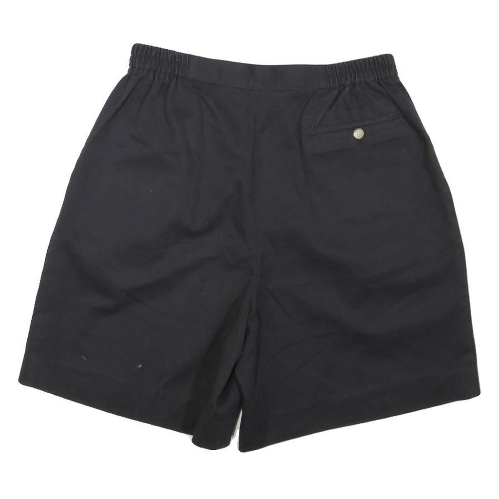 DAVID BROOKS Mens Black Casual Cotton Blend Shorts M W30 Comfortable Summer Wear
