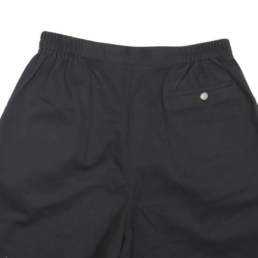 DAVID BROOKS Mens Black Casual Cotton Blend Shorts M W30 Comfortable Summer Wear