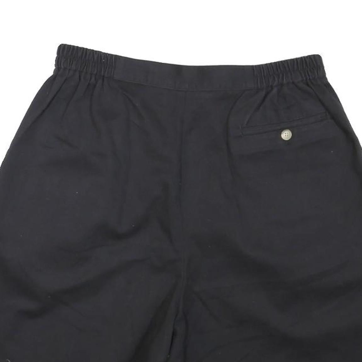 DAVID BROOKS Mens Black Casual Cotton Blend Shorts M W30 Comfortable Summer Wear