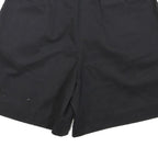 DAVID BROOKS Mens Black Casual Cotton Blend Shorts M W30 Comfortable Summer Wear