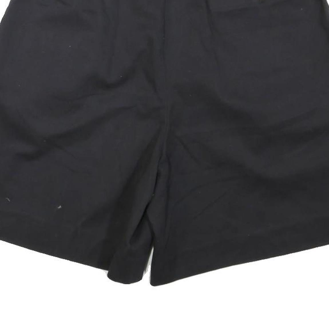 DAVID BROOKS Mens Black Casual Cotton Blend Shorts M W30 Comfortable Summer Wear
