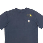 CARHARTT Mens Navy Blue Pocket T-Shirt M Short Sleeve Crew Neck Workwear Casual