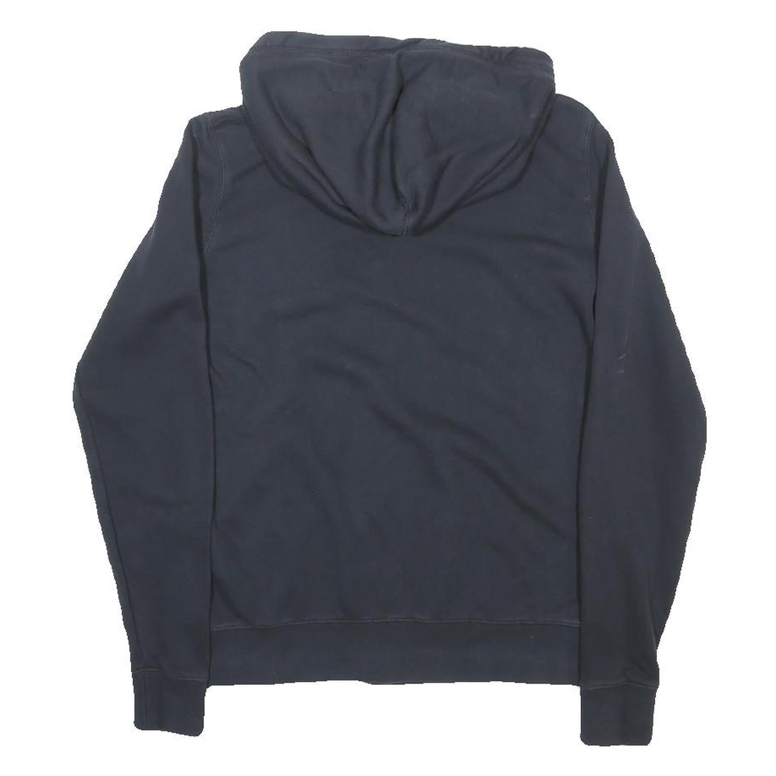 NIKE Womens Black Full Zip Hoodie M Cotton Blend Casual Sportswear