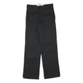 DICKIES Mens Cotton Blend Black Regular Fit Straight Leg Trousers W27 L29