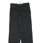 DICKIES Mens Cotton Blend Black Regular Fit Straight Leg Trousers W27 L29