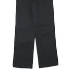 DICKIES Mens Cotton Blend Black Regular Fit Straight Leg Trousers W27 L29