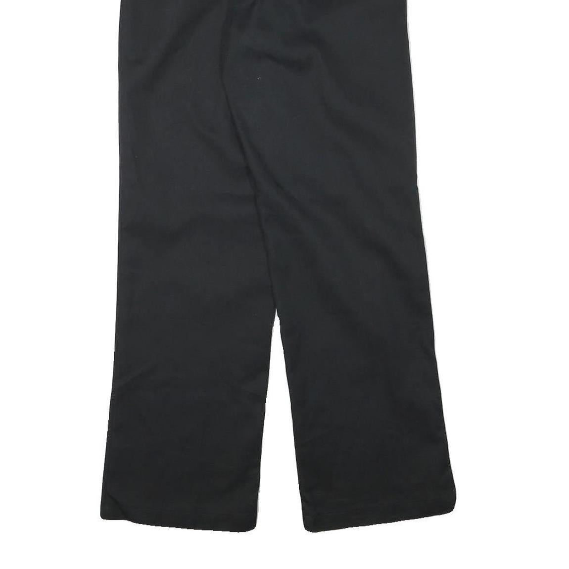 DICKIES Mens Cotton Blend Black Regular Fit Straight Leg Trousers W27 L29