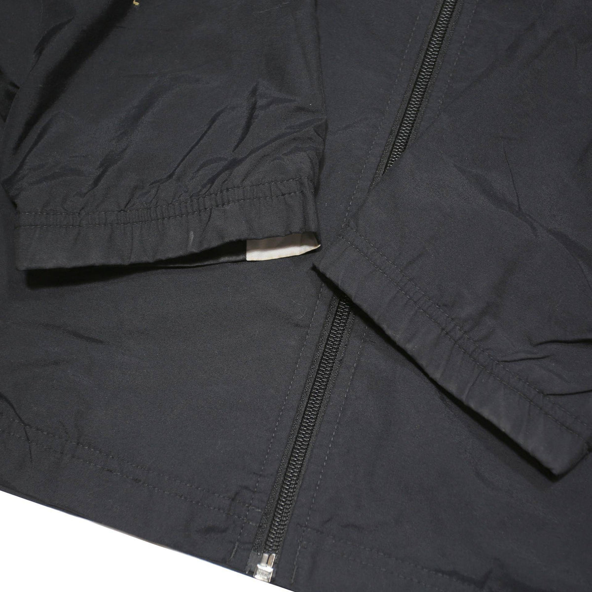 NIKE Mens Black & Grey Zip Jacket M Polyester Blend Sportswear Casual
