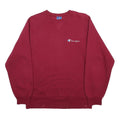 CHAMPION Womens Maroon Sweatshirt Crew Neck M Cotton Blend Logo Jumper
