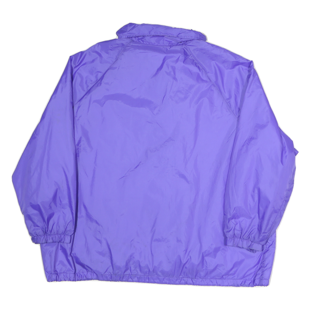 CURRENT SEEN Womens Purple Button Jacket M Polyester Plain Lightweight