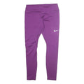NIKE Womens Violet Purple Joggers L W28 L26 Slim Tapered Fit Polyester