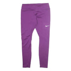 NIKE Womens Violet Purple Joggers L W28 L26 Slim Tapered Fit Polyester