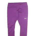NIKE Womens Violet Purple Joggers L W28 L26 Slim Tapered Fit Polyester