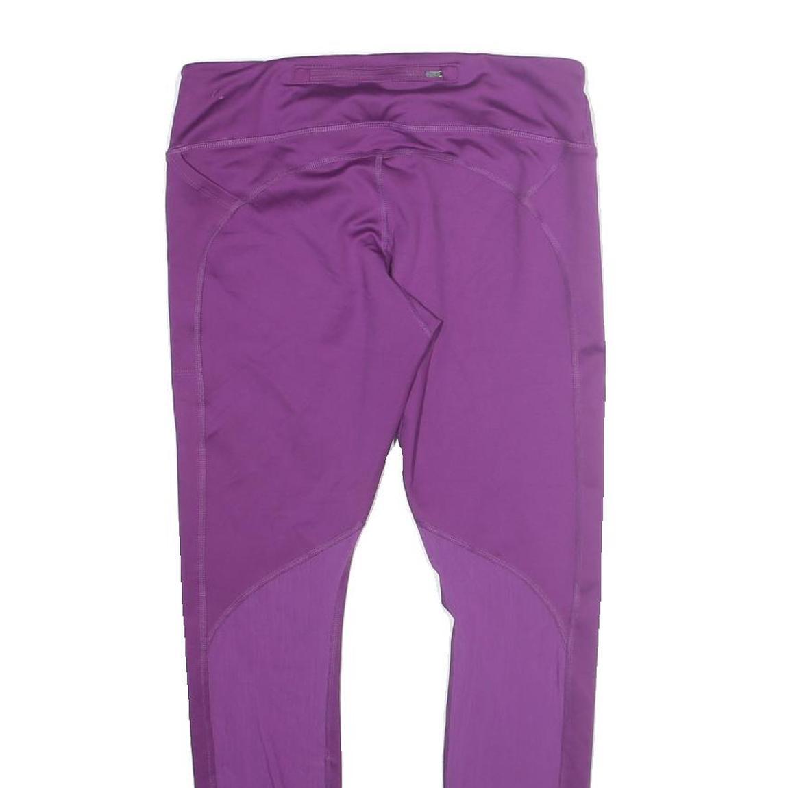 NIKE Womens Violet Purple Joggers L W28 L26 Slim Tapered Fit Polyester