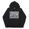 SUPREME Mens Black Hoodie M Cotton Pullover Bandana Print Graphic