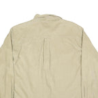 WOOLRICH Mens Beige Button-Down Corduroy Shirt 2XL Casual Cotton Blend Long