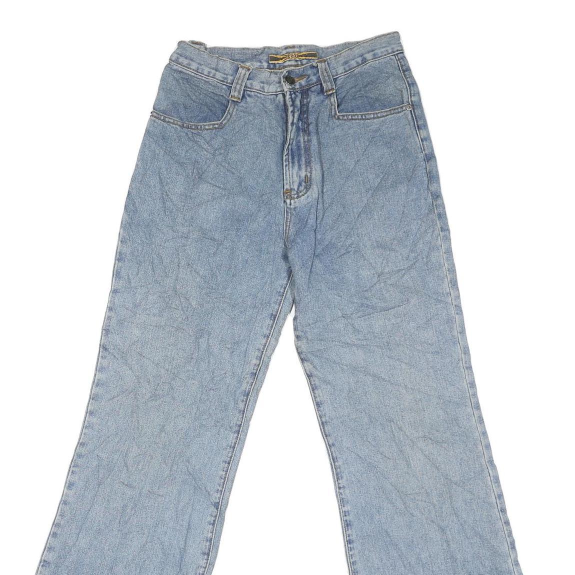 CBS Womens Relaxed Blue Jeans Denim Light W28 L31 Zip Pockets