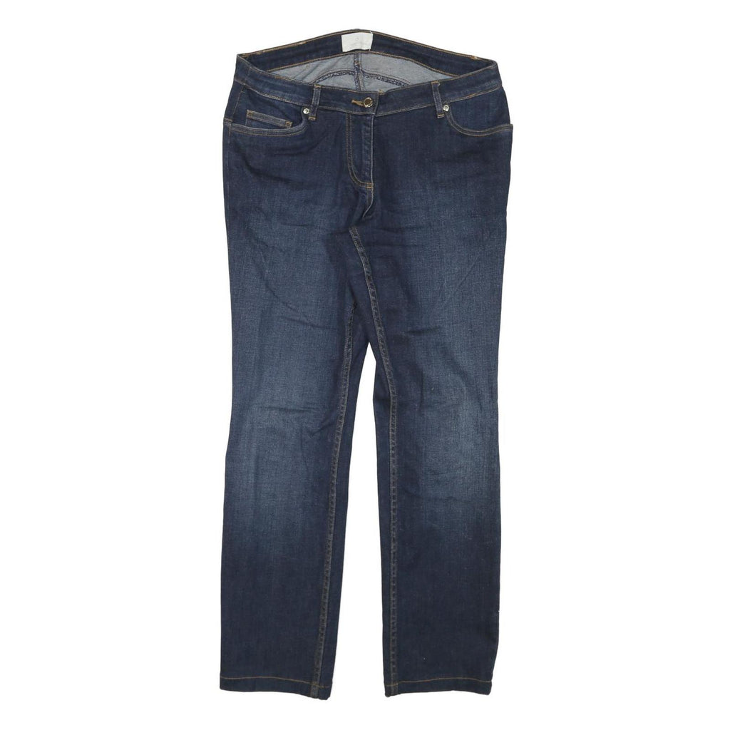 CONTE OF FLORENCE Womens Jeans Blue Regular Straight Denim W30 L28 Zip Cotton