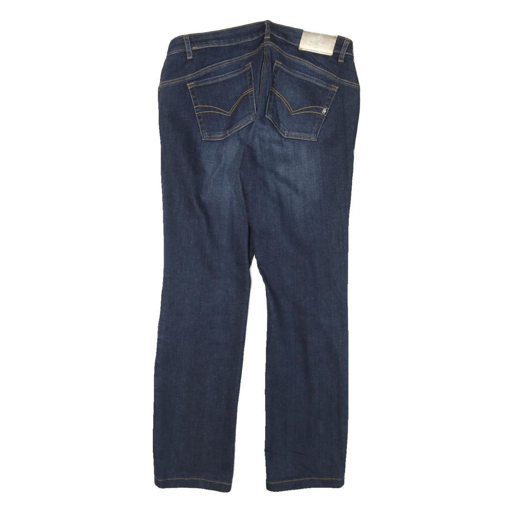 CONTE OF FLORENCE Womens Jeans Blue Regular Straight Denim W30 L28 Zip Cotton