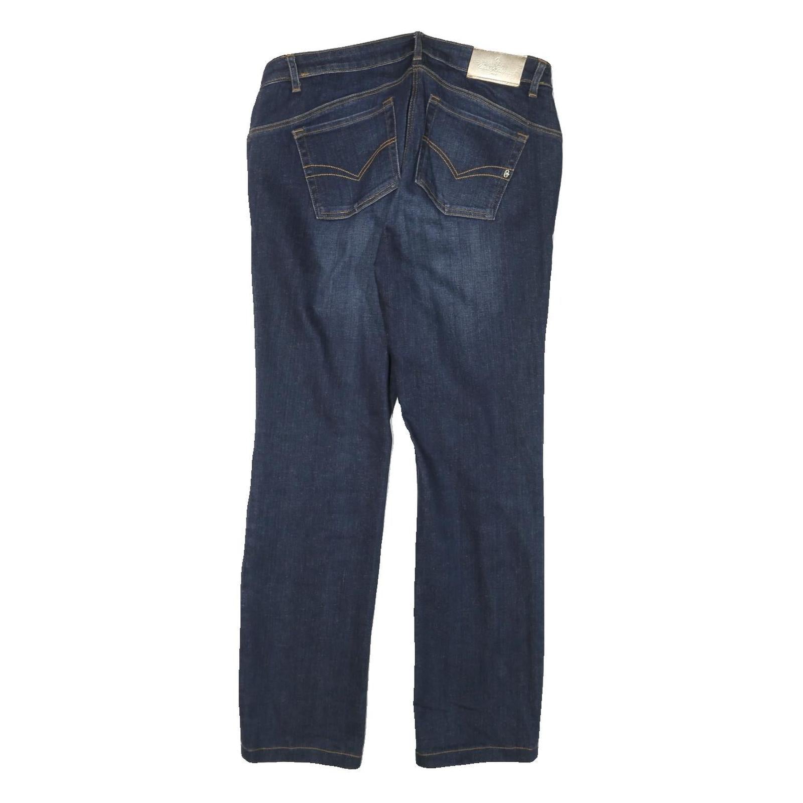 CONTE OF FLORENCE Womens Jeans Blue Regular Straight Denim W30 L28 Zip Cotton