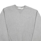 REEBOK Mens Grey Crew Neck 2XL Sweatshirt Cotton Blend Casual Pullover