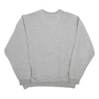 REEBOK Mens Grey Crew Neck 2XL Sweatshirt Cotton Blend Casual Pullover