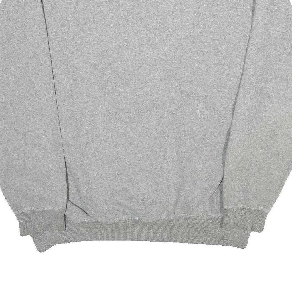 REEBOK Mens Grey Crew Neck 2XL Sweatshirt Cotton Blend Casual Pullover