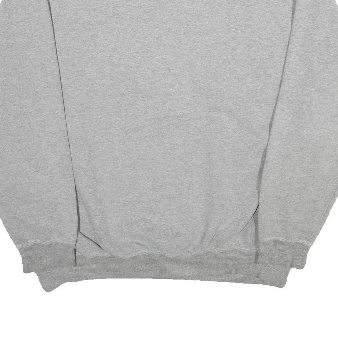 REEBOK Mens Grey Crew Neck 2XL Sweatshirt Cotton Blend Casual Pullover