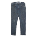 DICKIES Mens Slim Blue Denim Slim Jeans W34 L30 Cotton Blend Zip Casual