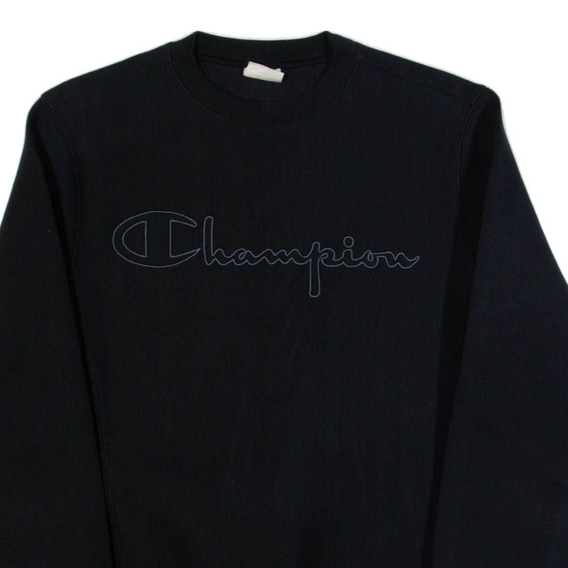 CHAMPION Mens Sweatshirt Black S