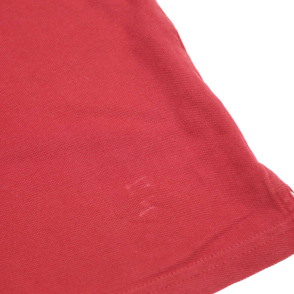 CHAMPION Mens Red Short Sleeve Plain XL Cotton Polo Shirt Stripe Collar Cuffs