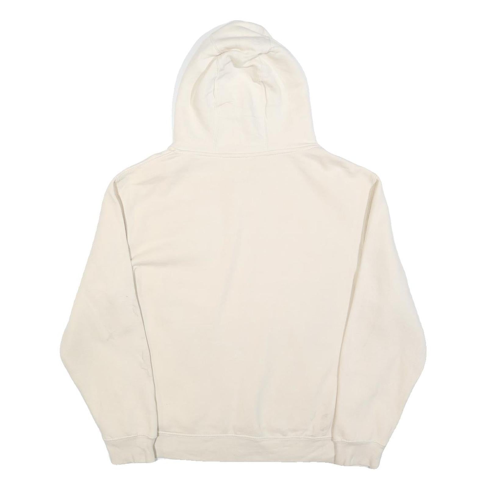 HARD ROCK CAFE Mens White Hoodie S Printed Logo Casual Cotton Blend