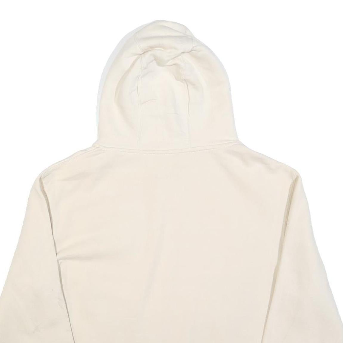 HARD ROCK CAFE Mens White Hoodie S Printed Logo Casual Cotton Blend