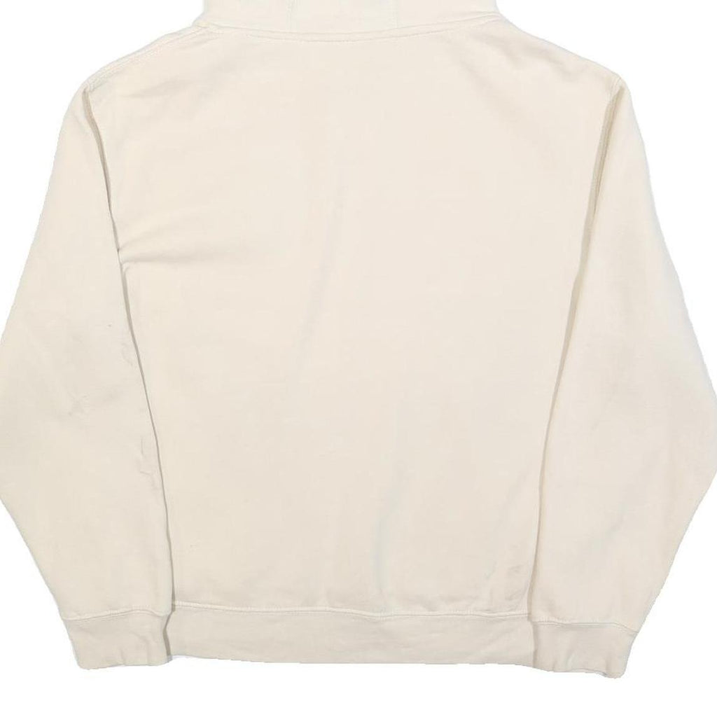 HARD ROCK CAFE Mens White Hoodie S Printed Logo Casual Cotton Blend