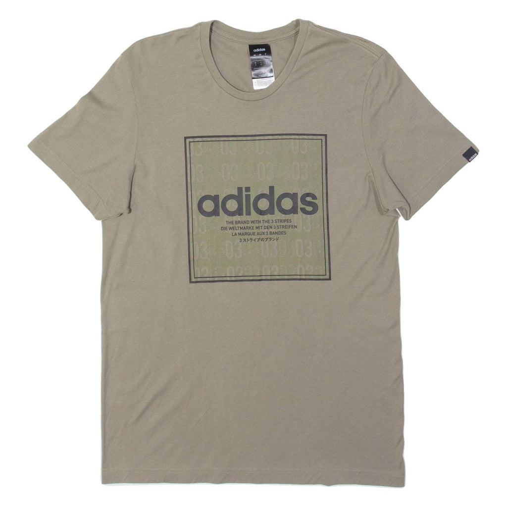 ADIDAS Oversized Mens T-Shirt Green S