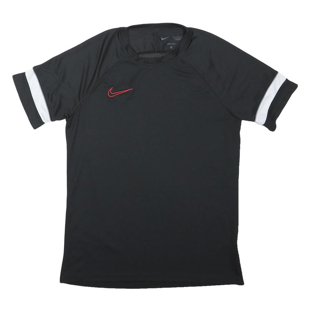 NIKE Mens Black & White Sports Training T-Shirt L Short Sleeve Crew Neck