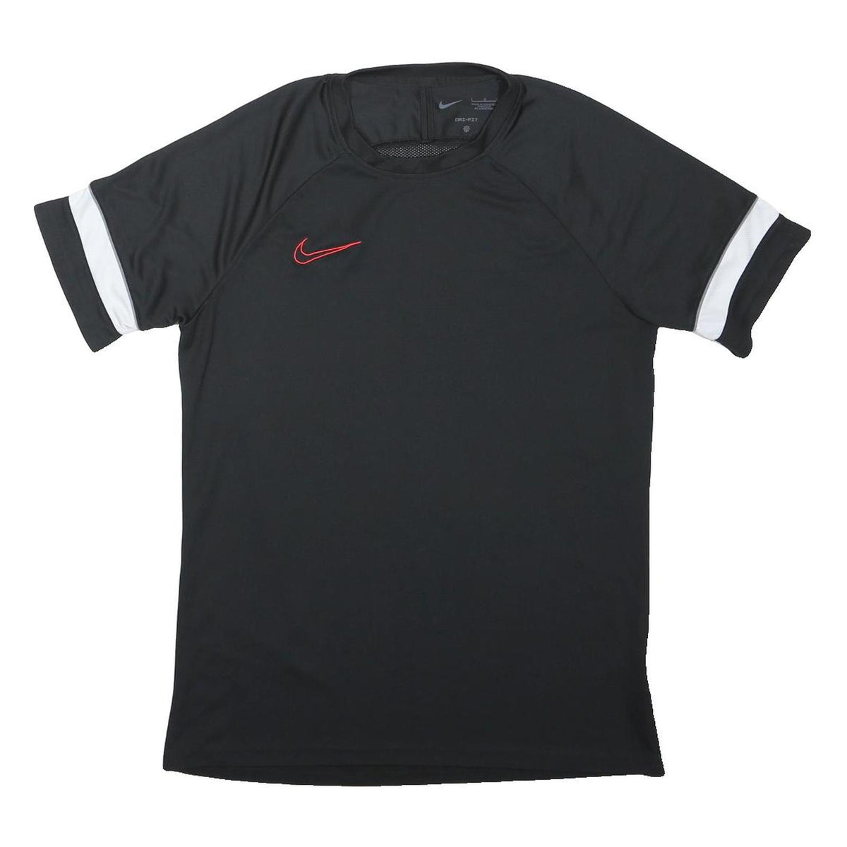 NIKE Mens Black & White Sports Training T-Shirt L Short Sleeve Crew Neck