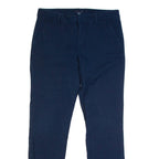 TOMMY HILFIGER Astor Stretch Chino Womens Trousers Blue Slim Skinny W32 L29