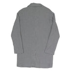 PULL&BEAR Womens Black & White Check Tailored Blazer S Polyester Blend Woven
