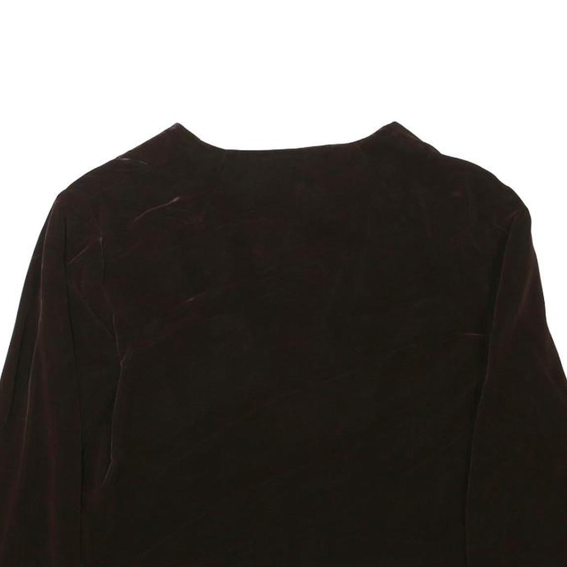 Womens Black Jacket XXS Polyester Blend Plain Cropped Minimalist Sleeve Trim